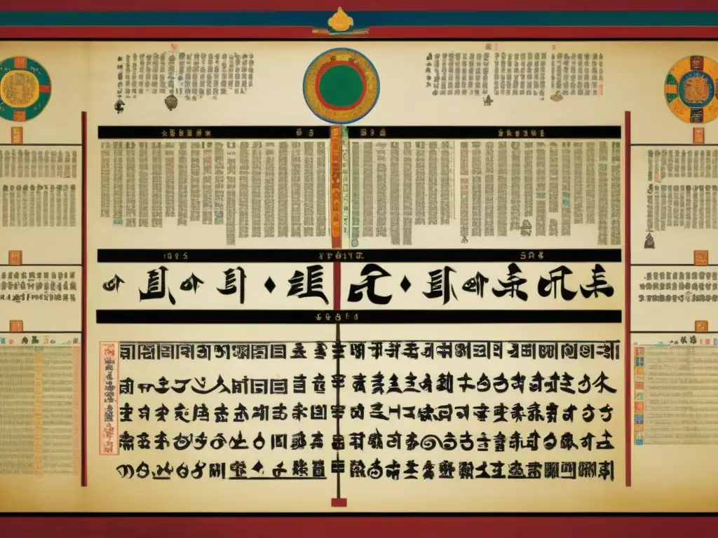 Comparativa visual de la evolución de la legislación tibetana con y sin influencia mongola, detallando la transformación histórica