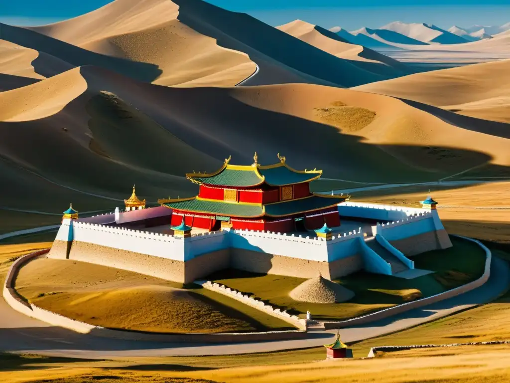 Arquitectura milenaria: Monasterio Erdene Zuu en Mongolia Detalle de la arquitectura mongola conquistas legado en el Monasterio Erdene Zuu, resaltando su rica historia y belleza atemporal