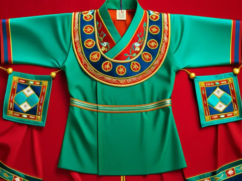 Detalle de trajes tradicionales mongoles: simbolismo, colores y significados culturales en la vestimenta mongola