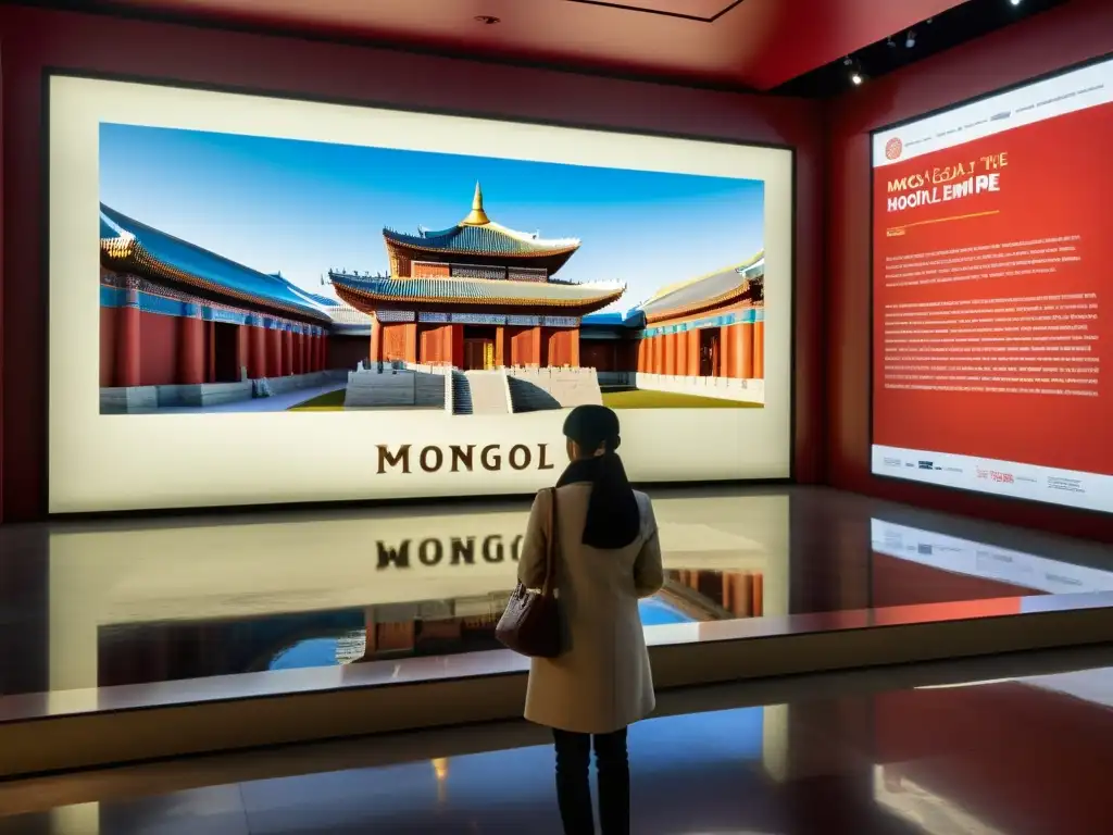 Exhibición digital del legado mongol en era digital, fusionando historia y tecnología contemporánea