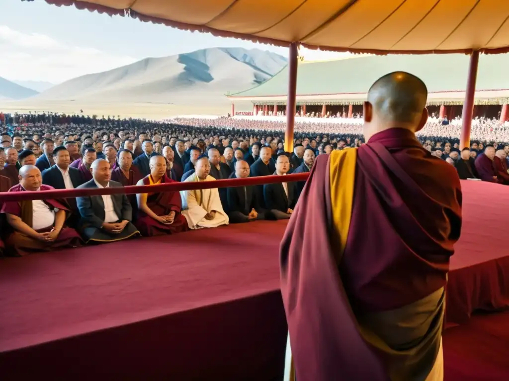 El Dalái Lama ofrece enseñanzas en Mongolia, creando una atmósfera de resonancia espiritual y contemplación