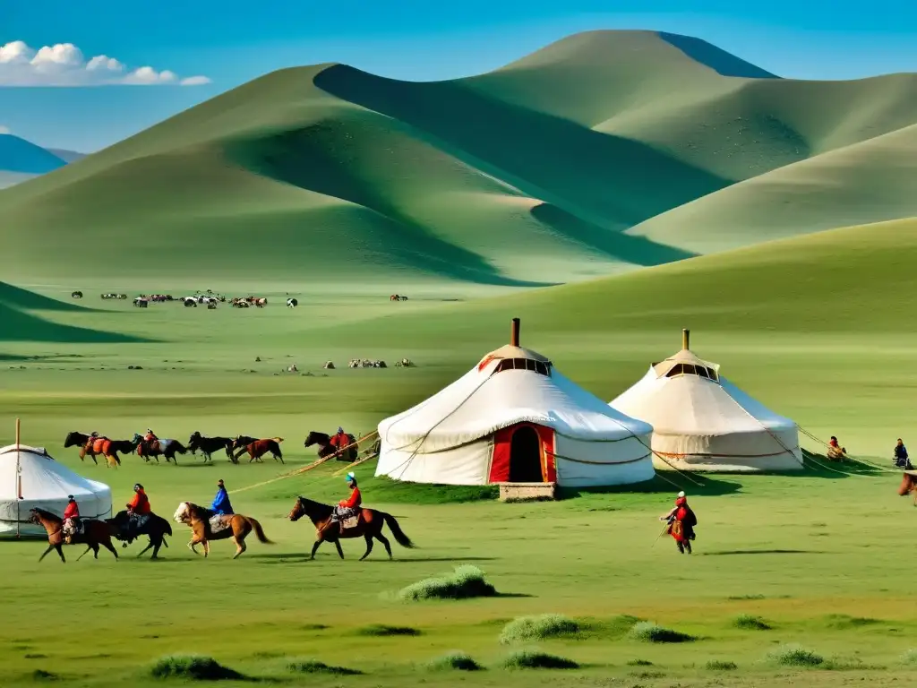 Durante el festival del Naadam, la vasta estepa mongola cobra vida con hermosos colores y tradiciones ancestrales