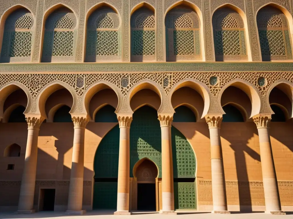 Imagen de alta resolución de la Gran Mezquita de Samarra, con detalles arquitectónicos intrincados y la imponente escala de la estructura