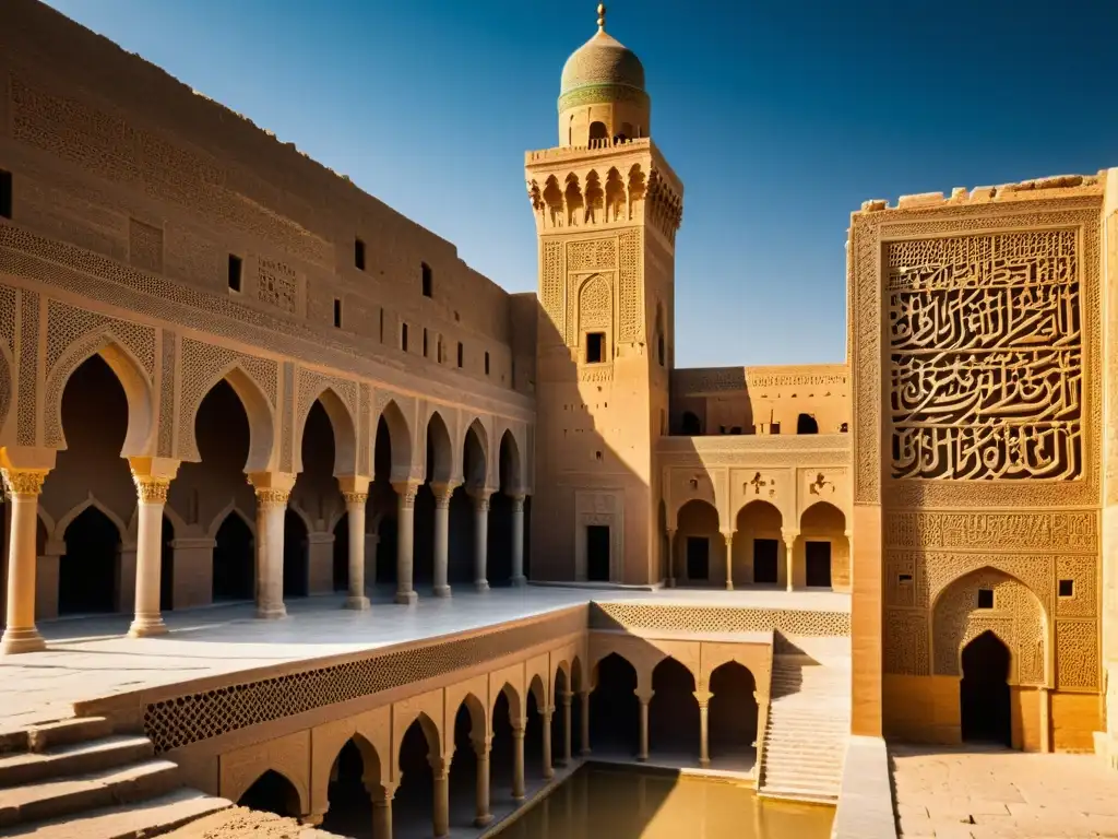 Una imagen impactante de las antiguas ruinas de la Gran Mezquita de Samarra en Irak