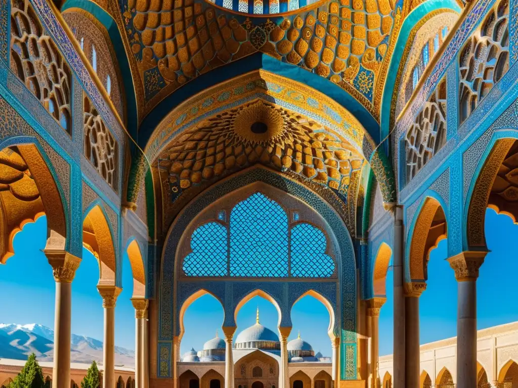 Imagen de la majestuosa arquitectura de la antigua capital Ilkhanate de Tabriz, resaltando la rica historia y cultura de la Dinastía Ilkhanato