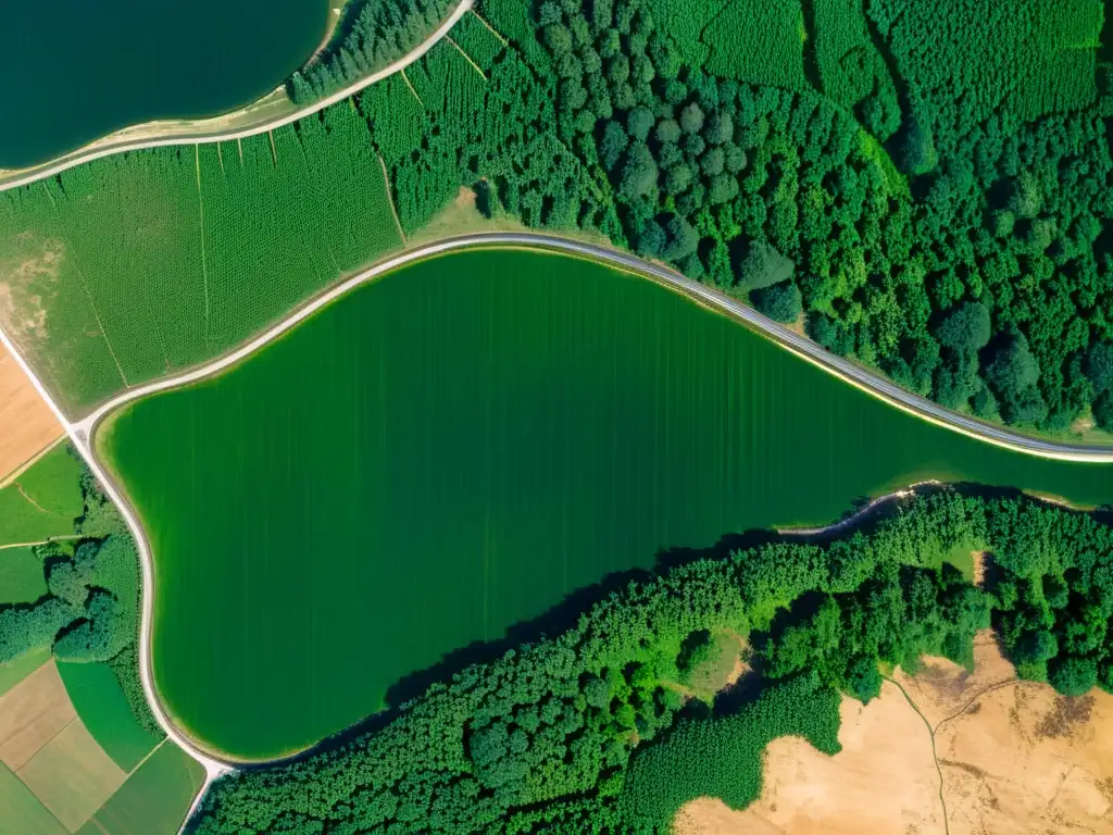 Impactante imagen de alta resolución que muestra extensas áreas deforestadas, evidenciando el impacto ambiental de las conquistas humanas