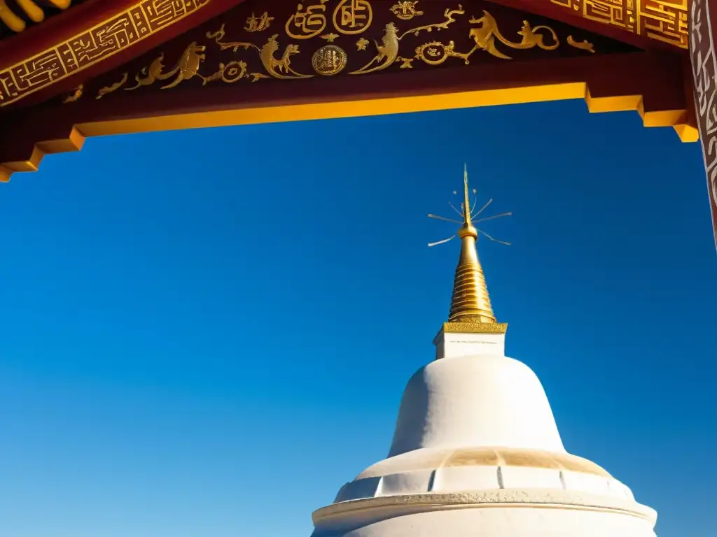 La majestuosa Estupa Blanca de Genghis Khan: historia y devoción La imponente Estupa Blanca de Genghis Khan se alza majestuosa en la vasta y hermosa tierra de Mongolia