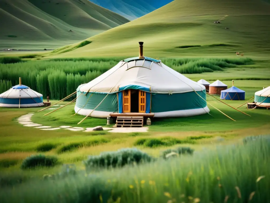 Campamento de yurtas en Mongolia: ingeniería tradicional Ingeniería mongola: innovaciones revolucionarias
