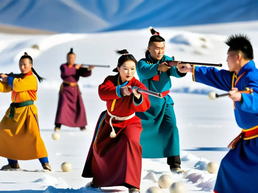 Juego de huesos en la nieve: Deportes tradicionales en Mongolia