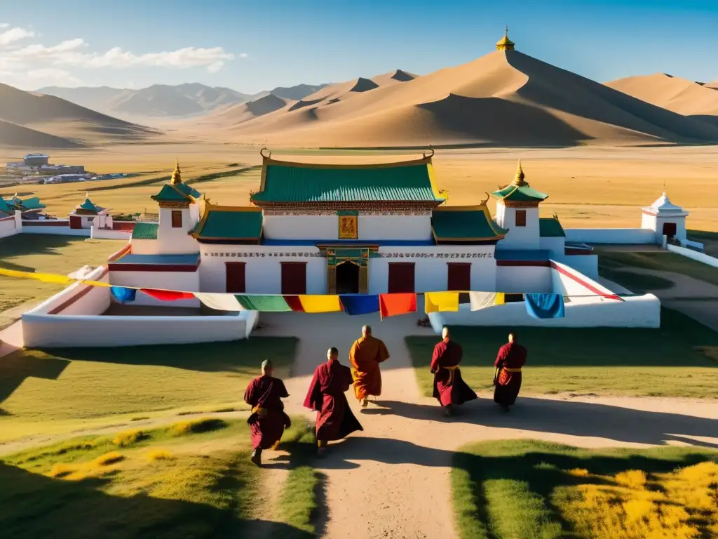 Monasterio Erdene Zuu en Mongolia: legado Genghis Khan, interpretaciones budistas