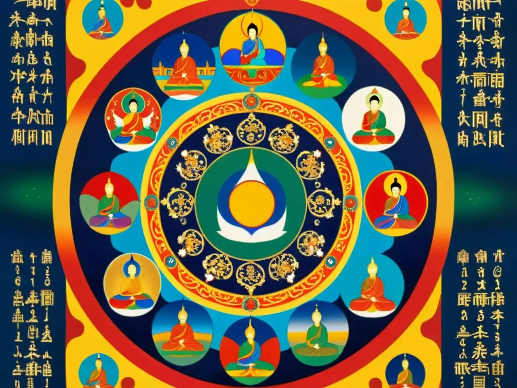 Thangka mongol: interpretaciones mongolas del cosmos y prácticas religiosas en una pintura celestial detallada de Tenger