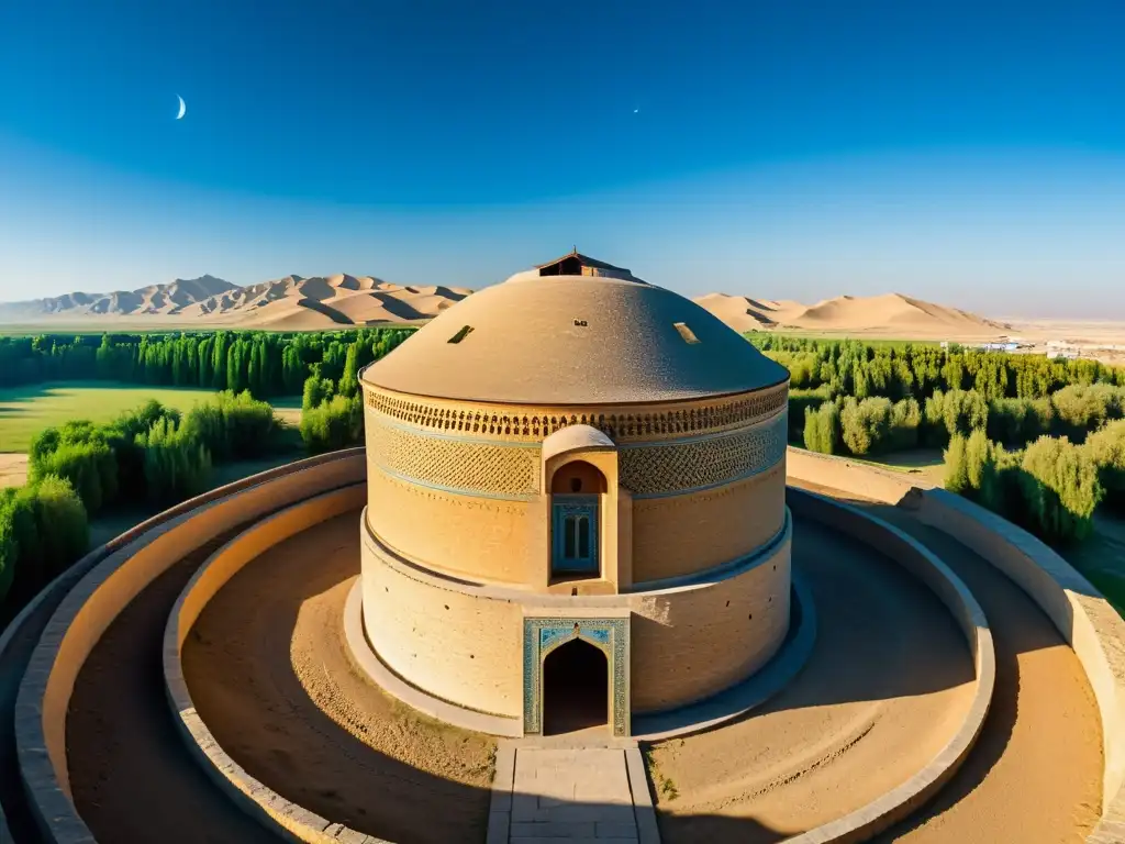 Observatorio antiguo del Imperio Mongol en Samarkand, Uzbekistán, mostrando la influencia del Imperio Mongol en la astronomía y la historia