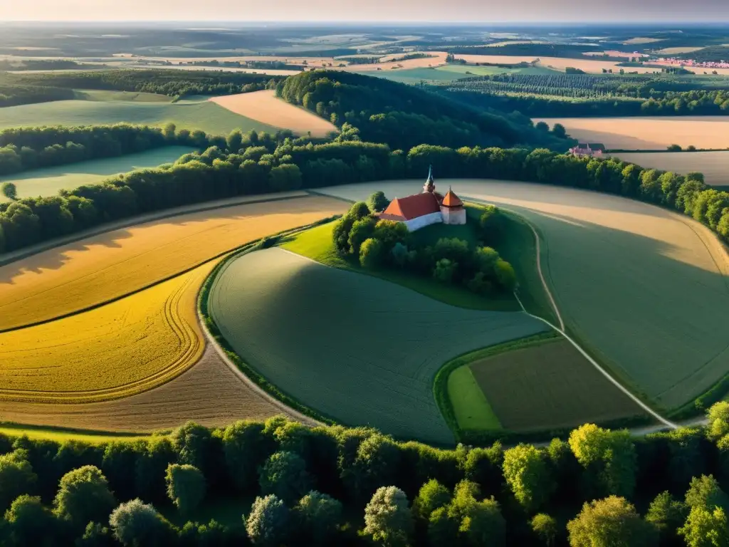 Panorámica de la batalla de Legnica, con sus colinas y campos