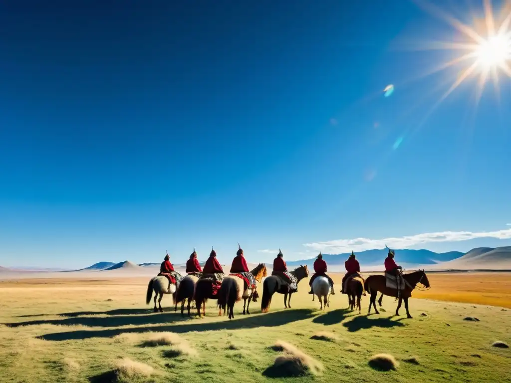 Un ritual chamánico en la estepa mongola, mostrando la importancia del Tengrismo en Mongolia