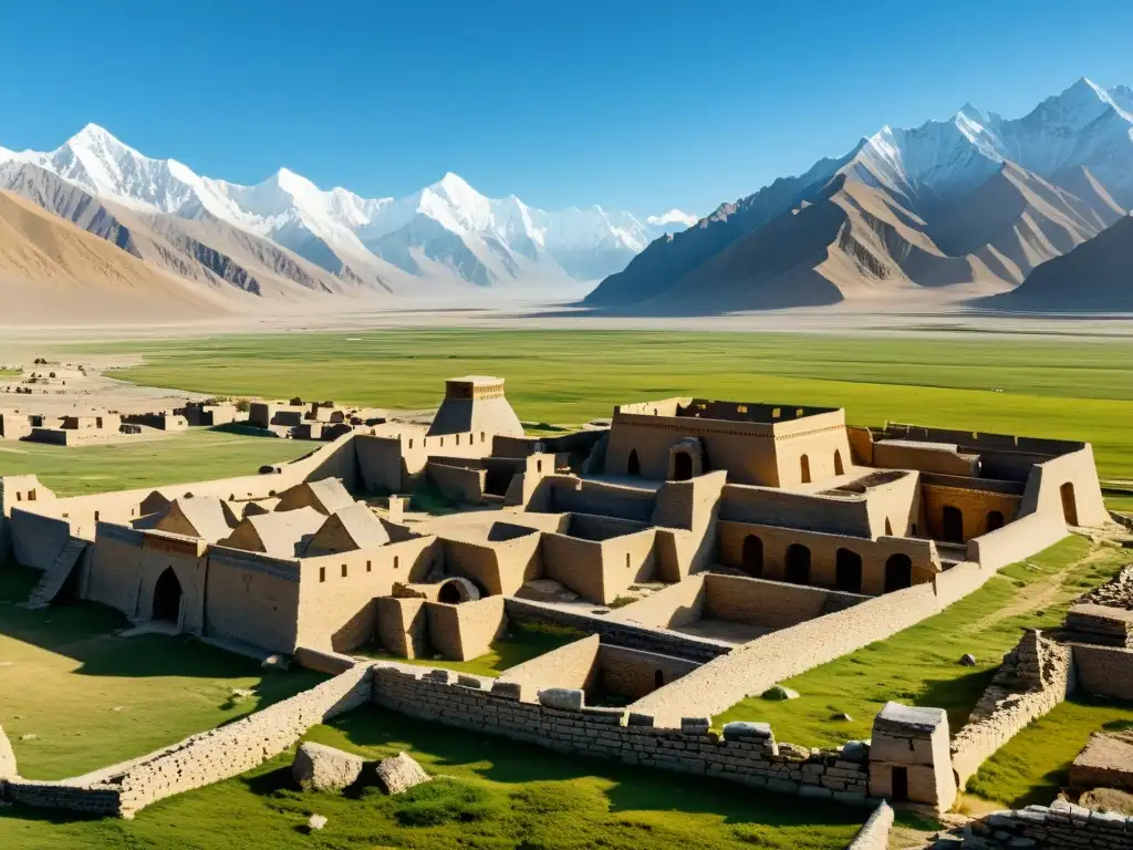 Ruinas de la antigua ciudad de Karakorum, capital del Imperio Mongol