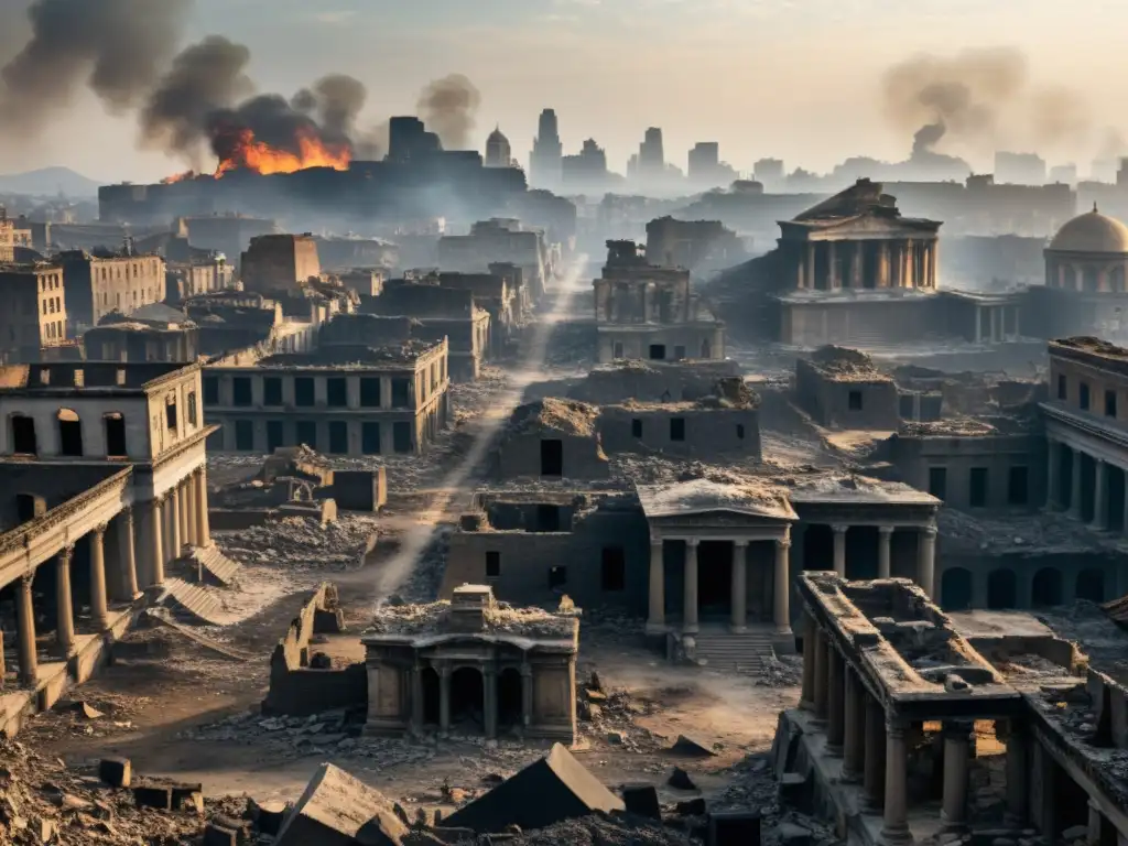 Ruinas de una ciudad devastada por los mongoles