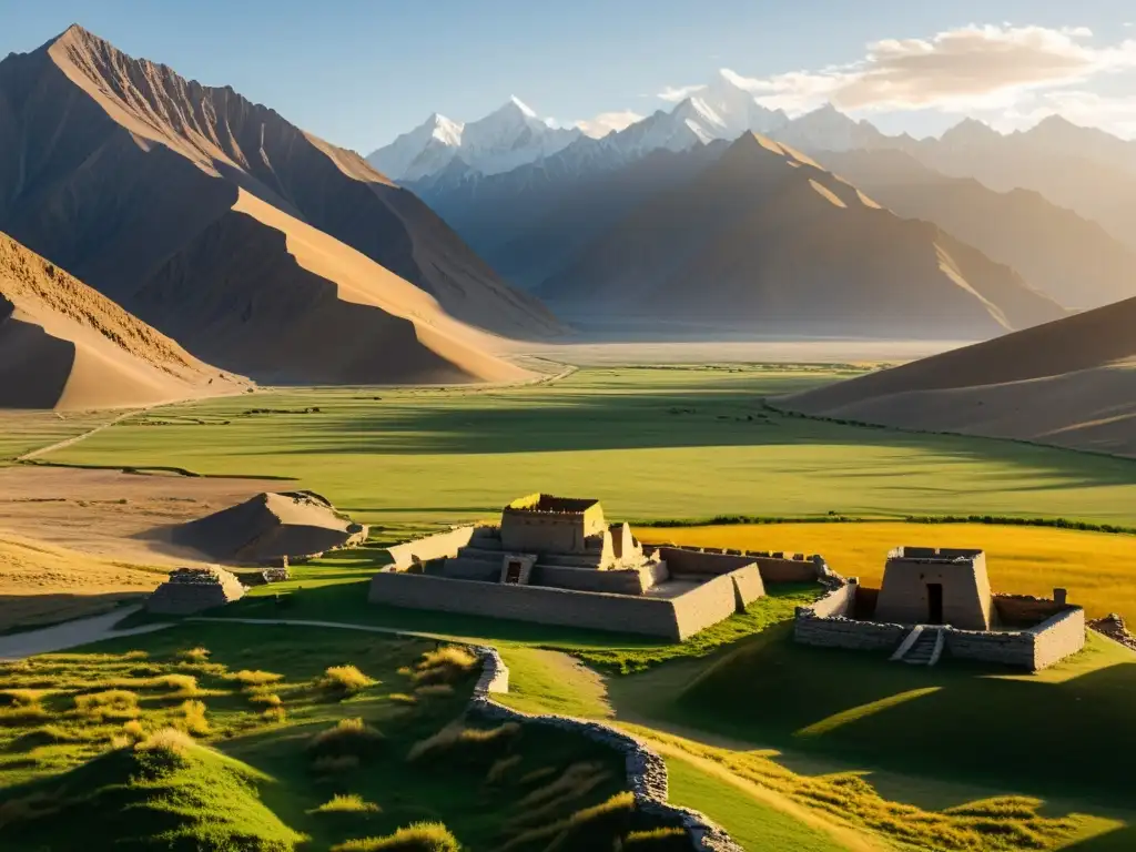 Ruinas doradas del antiguo Karakorum, capital del Imperio Mongol