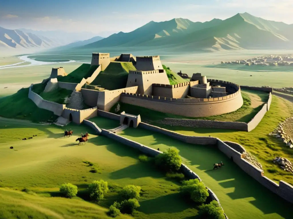 Ruinas de la invasión mongol en India: testigo del tiempo Ruinas de la invasión mongol en India, mostrando el impacto histórico en el paisaje