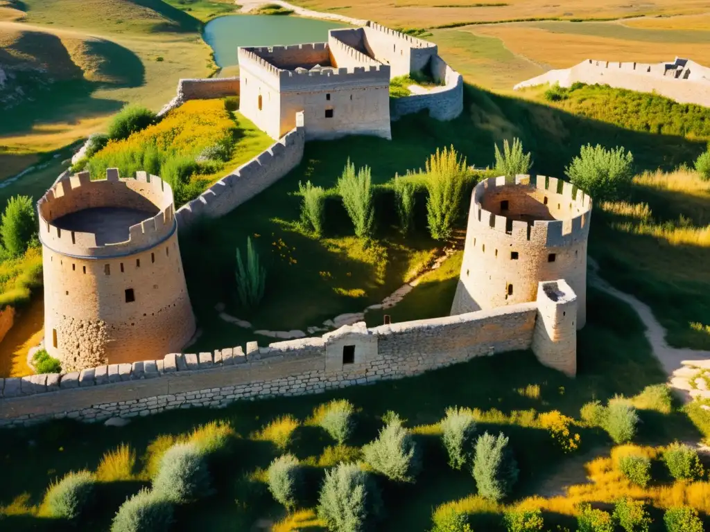 Las ruinas de una poderosa ciudadela del Khanato de la Horda de Oro en Europa, con inscripciones visibles en las paredes de piedra