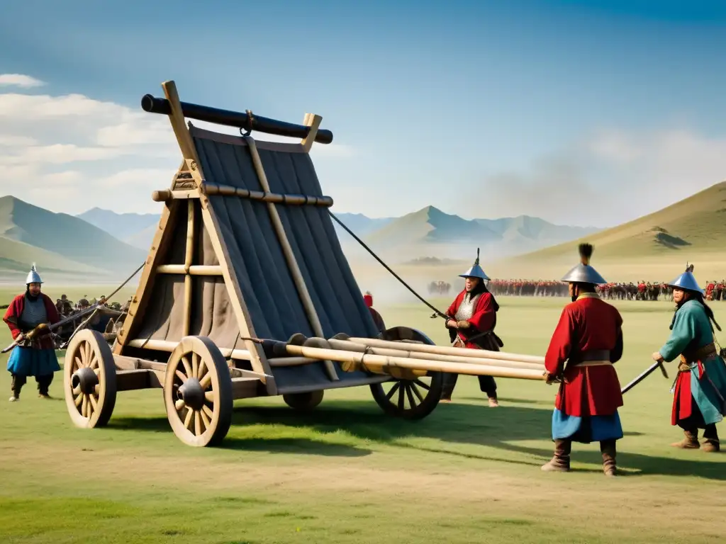 Reconstrucción de una tecnología innovadora del Imperio Mongol en acción durante una batalla histórica