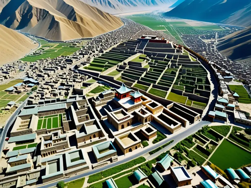 Vista aérea impresionante de la antigua ciudad de Karakorum, legado cultural mongol curso online