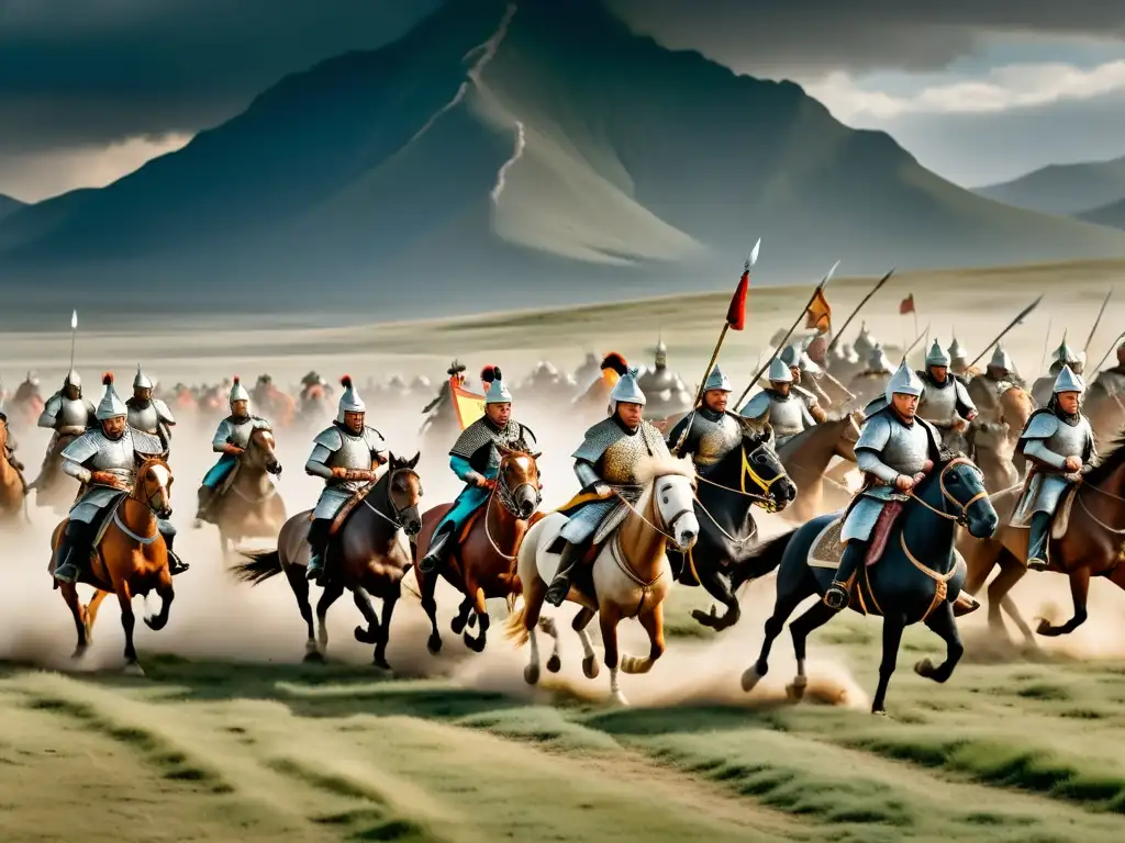 Vista impresionante de la innovación táctica en la guerra del Imperio Mongol