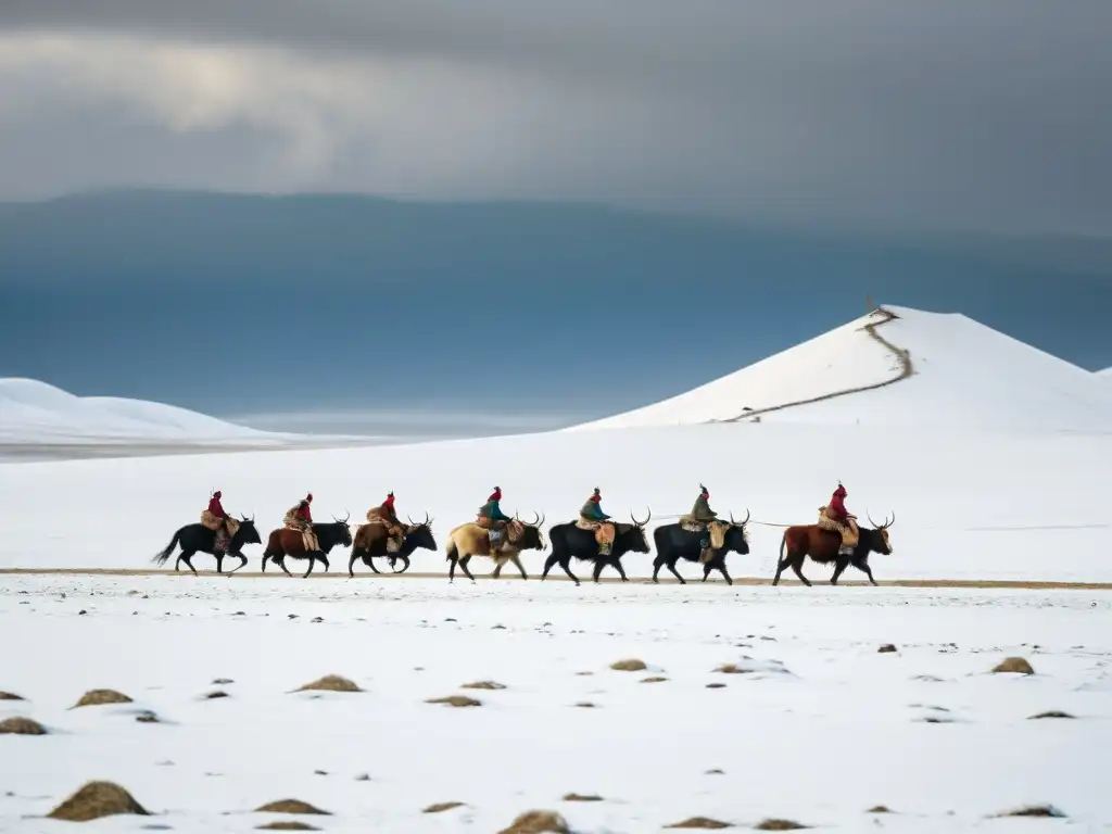 Vista impresionante de tradiciones nómadas en Mongolia, impactadas por el cambio climático